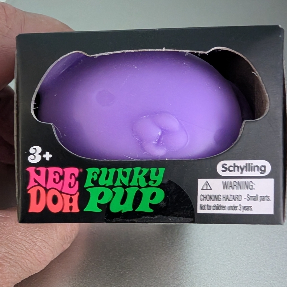 Nee Doh Funky Pup Kids Toy - Purple